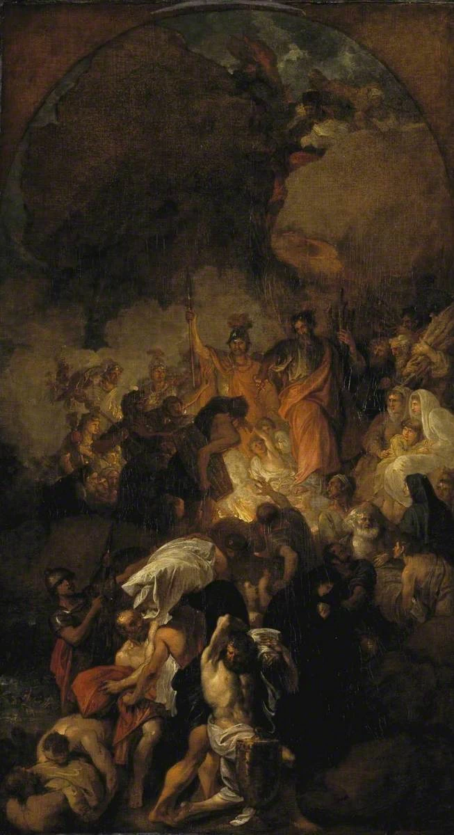 Bozzetto per San Paolo che si libera dalla vipera - National Gallery, Londra